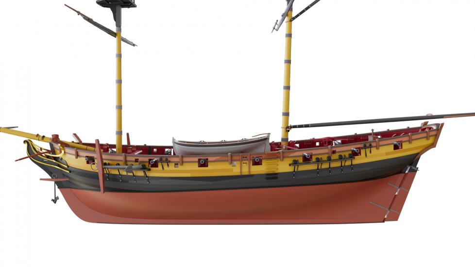 HMS Speedy 1-48 wooden ship model by MarisStella Model Ship Kits
